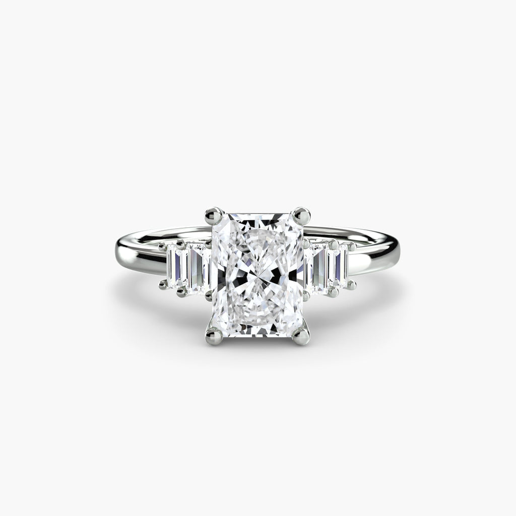 Baguette Accent Solitaire EclectiCarat