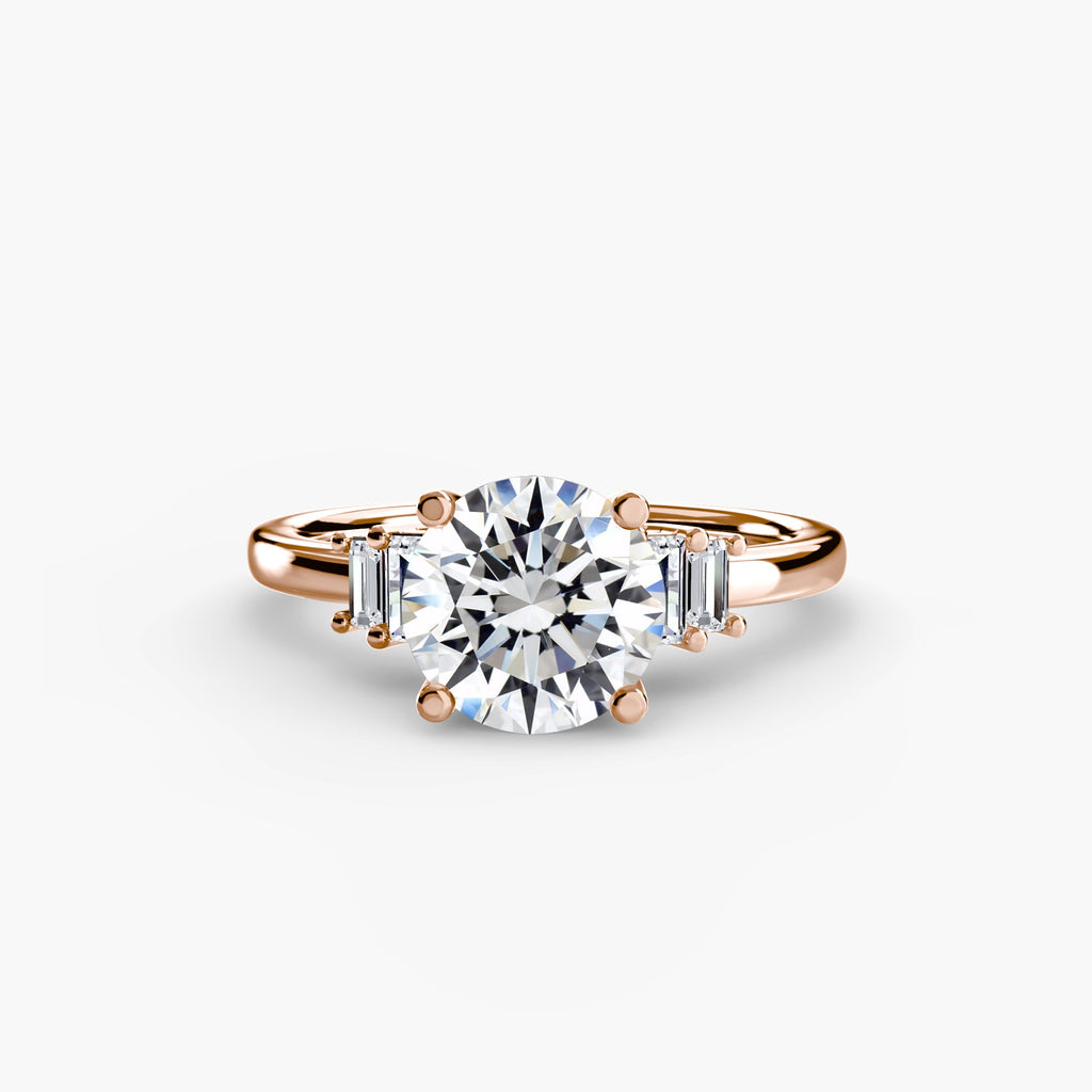 Baguette Accent Solitaire EclectiCarat