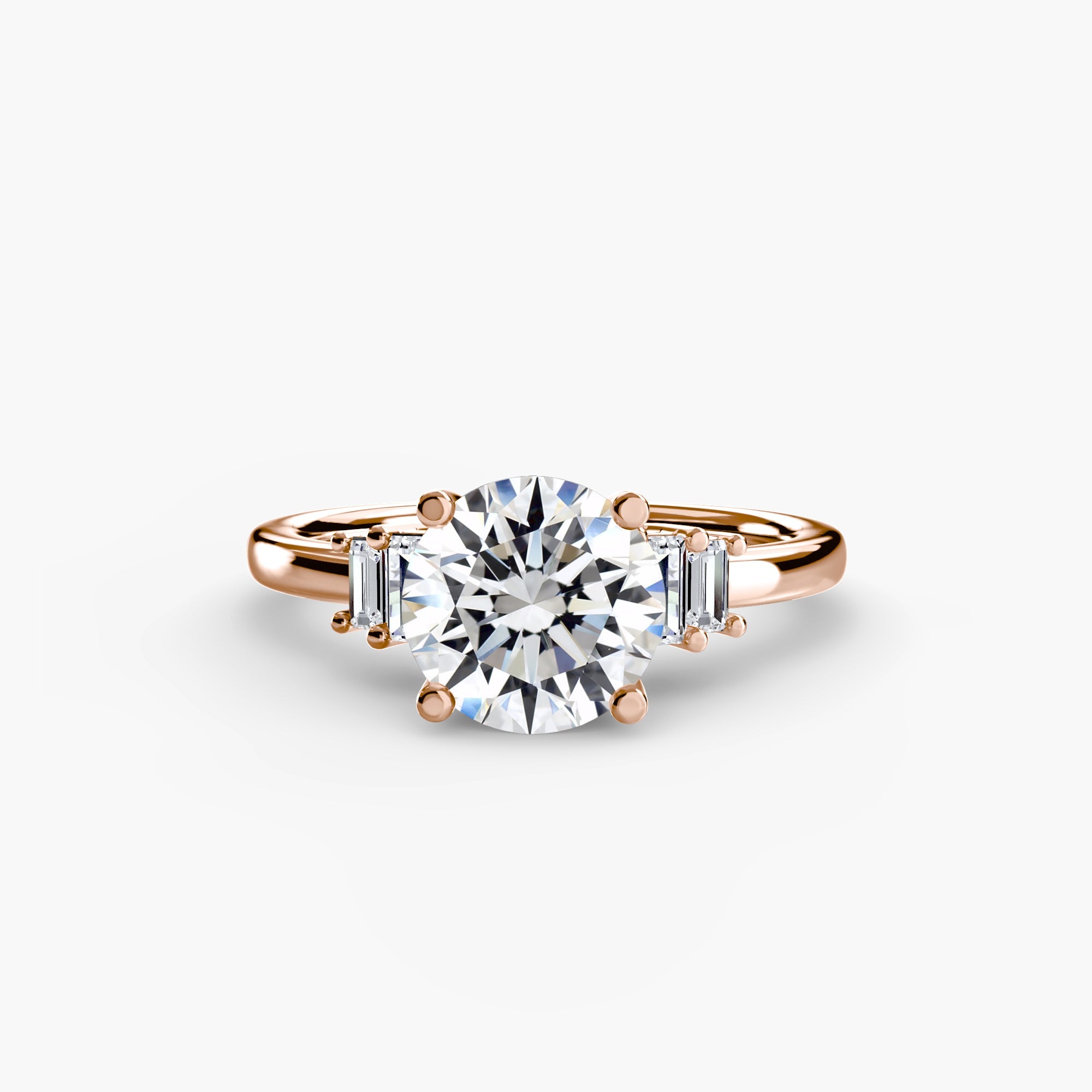 Baguette Accent Solitaire EclectiCarat