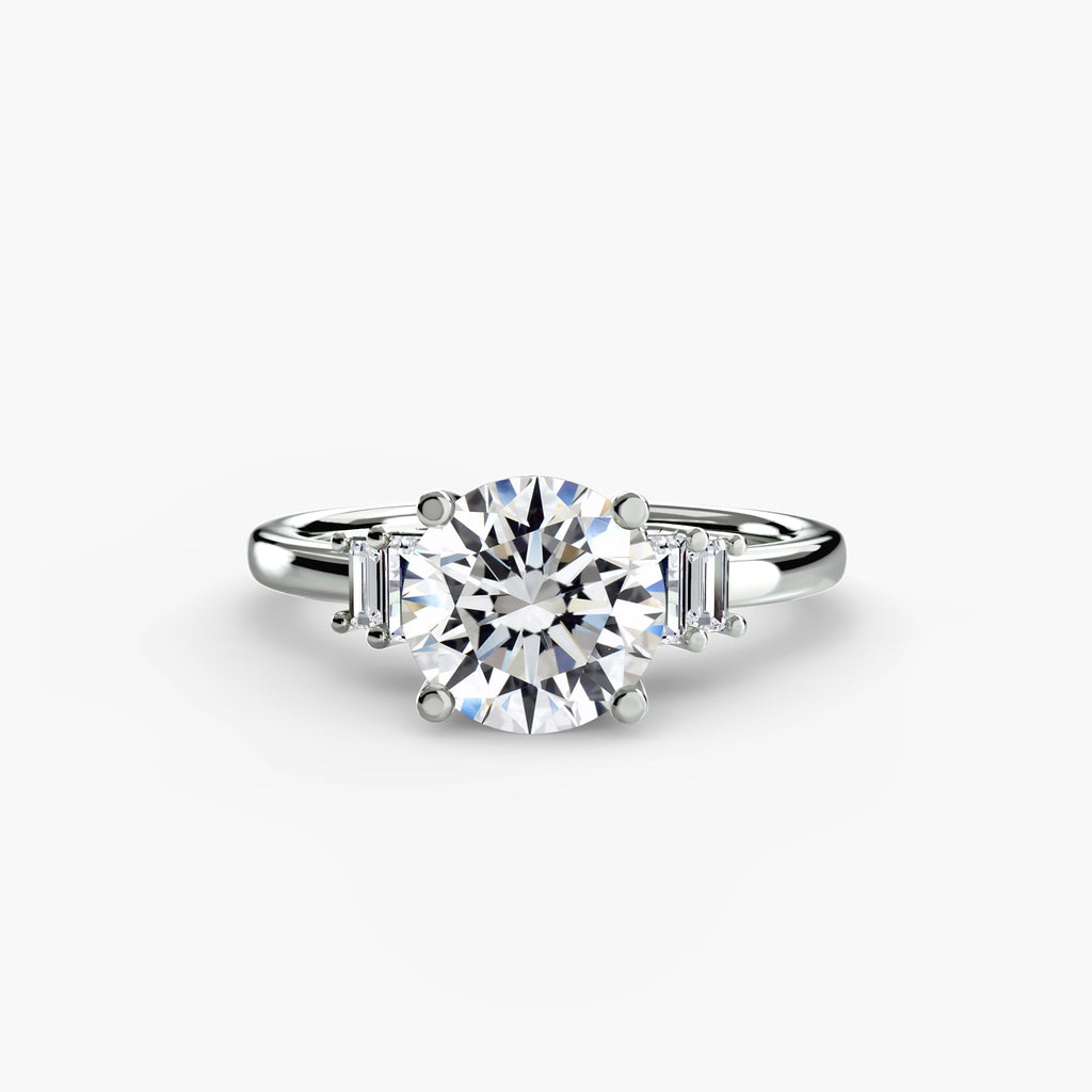 Baguette Accent Solitaire EclectiCarat