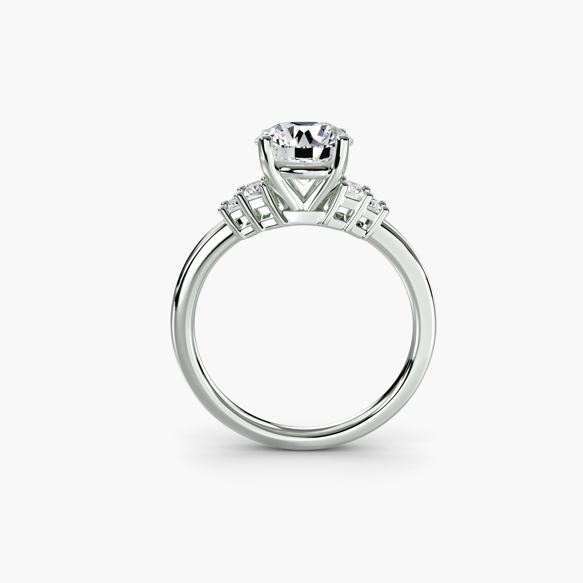 Baguette Accent Solitaire EclectiCarat
