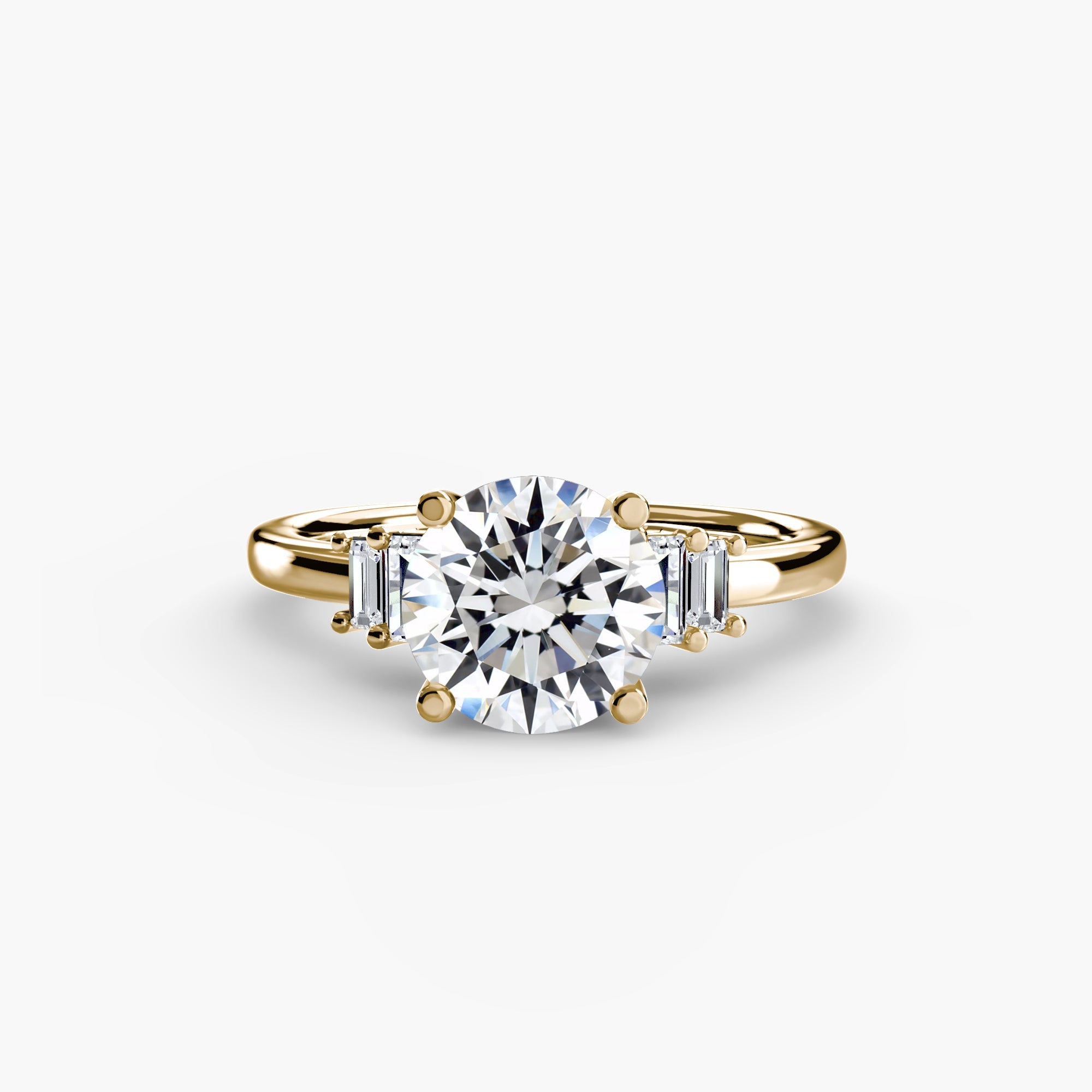 Baguette Accent Solitaire EclectiCarat
