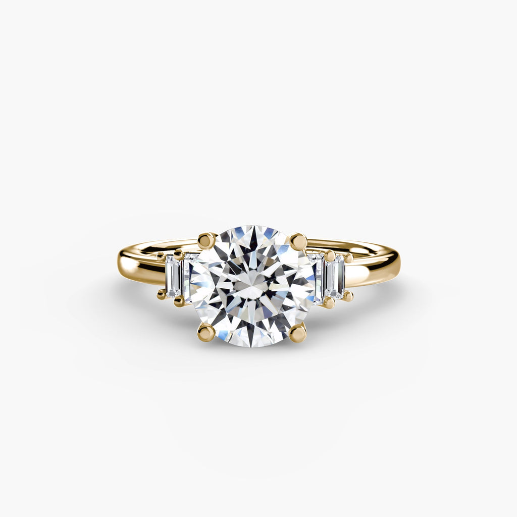 Baguette Accent Solitaire EclectiCarat