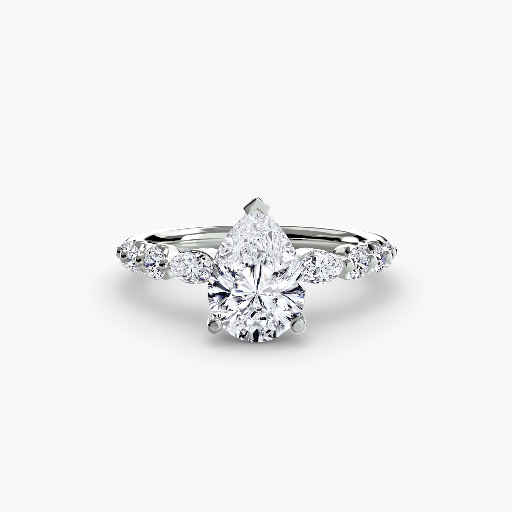 The Tiered Accent Ring EclectiCarat