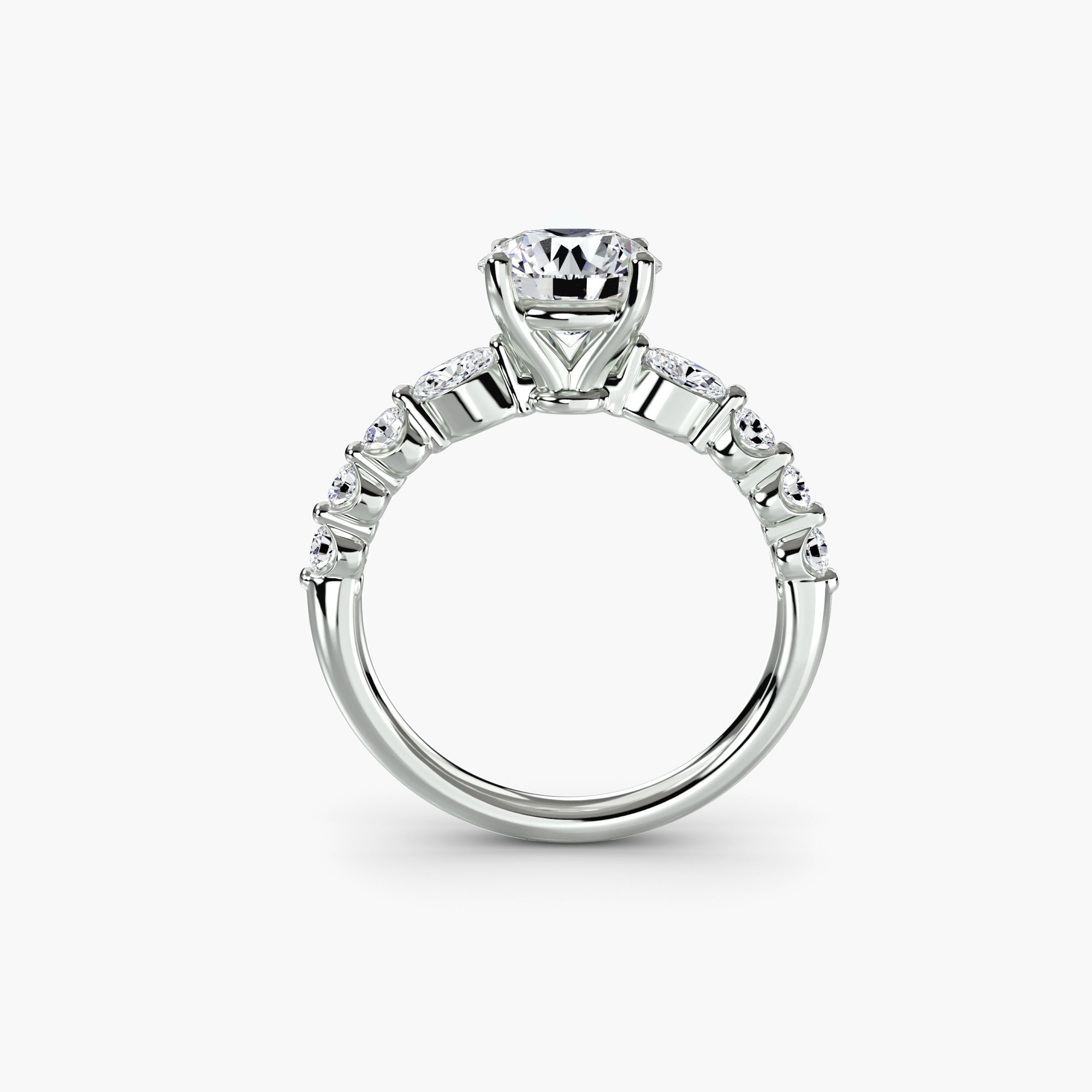The Tiered Accent Ring EclectiCarat