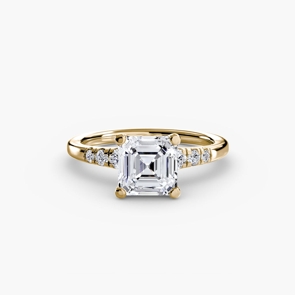 Solitaire with Shoulder Accents EclectiCarat