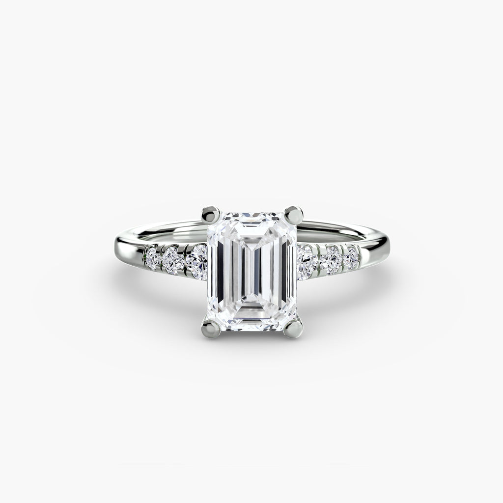 Solitaire with Shoulder Accents EclectiCarat