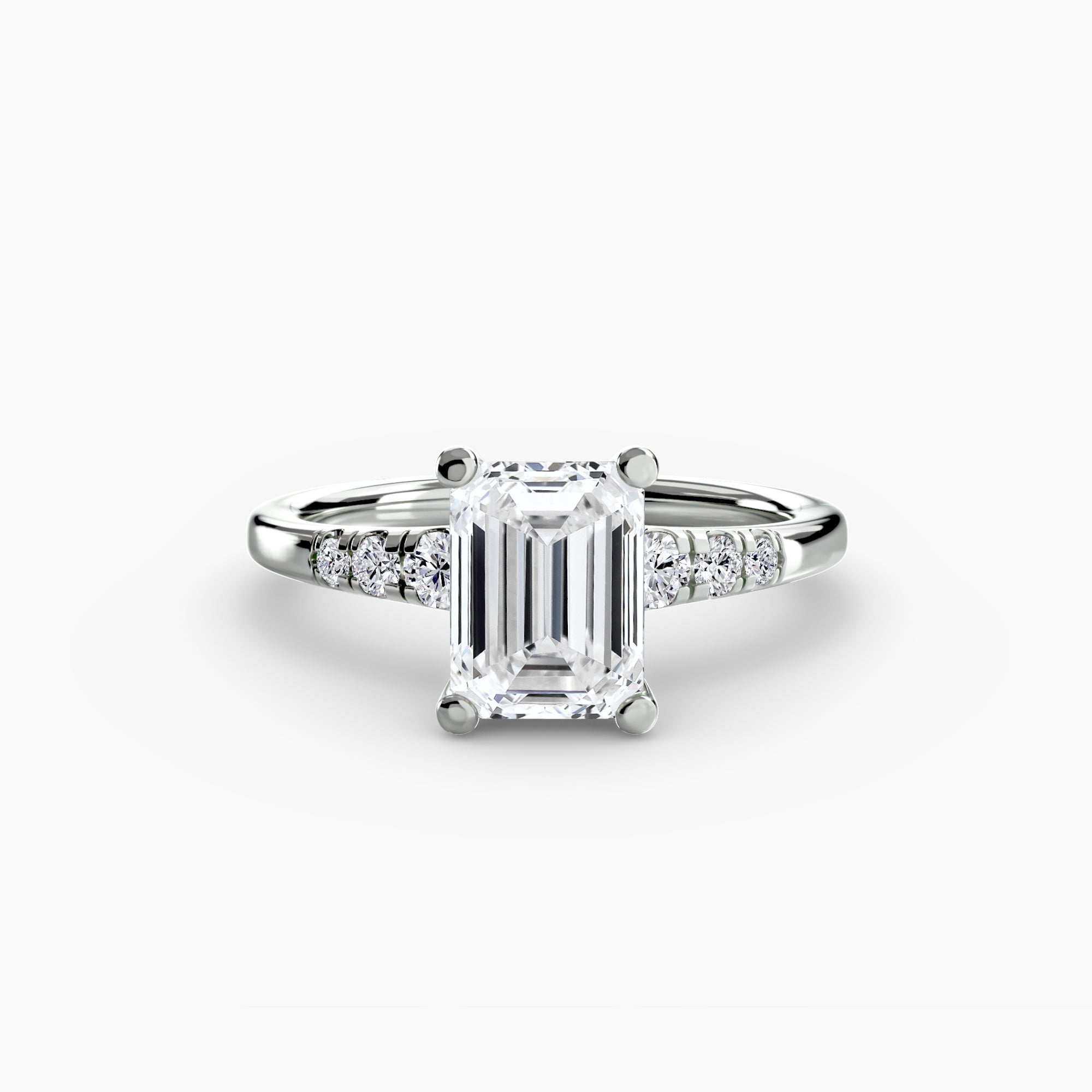 Solitaire with Shoulder Accents EclectiCarat