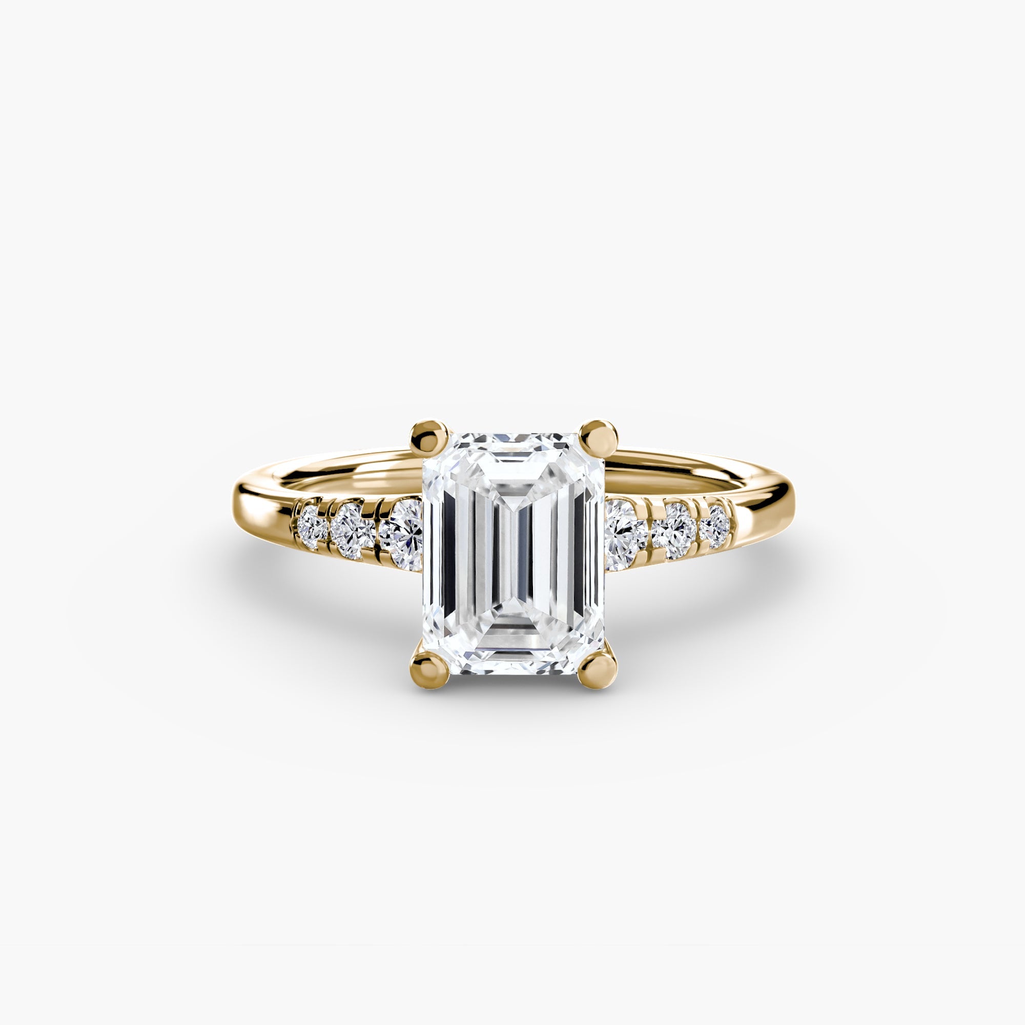 Solitaire with Shoulder Accents EclectiCarat