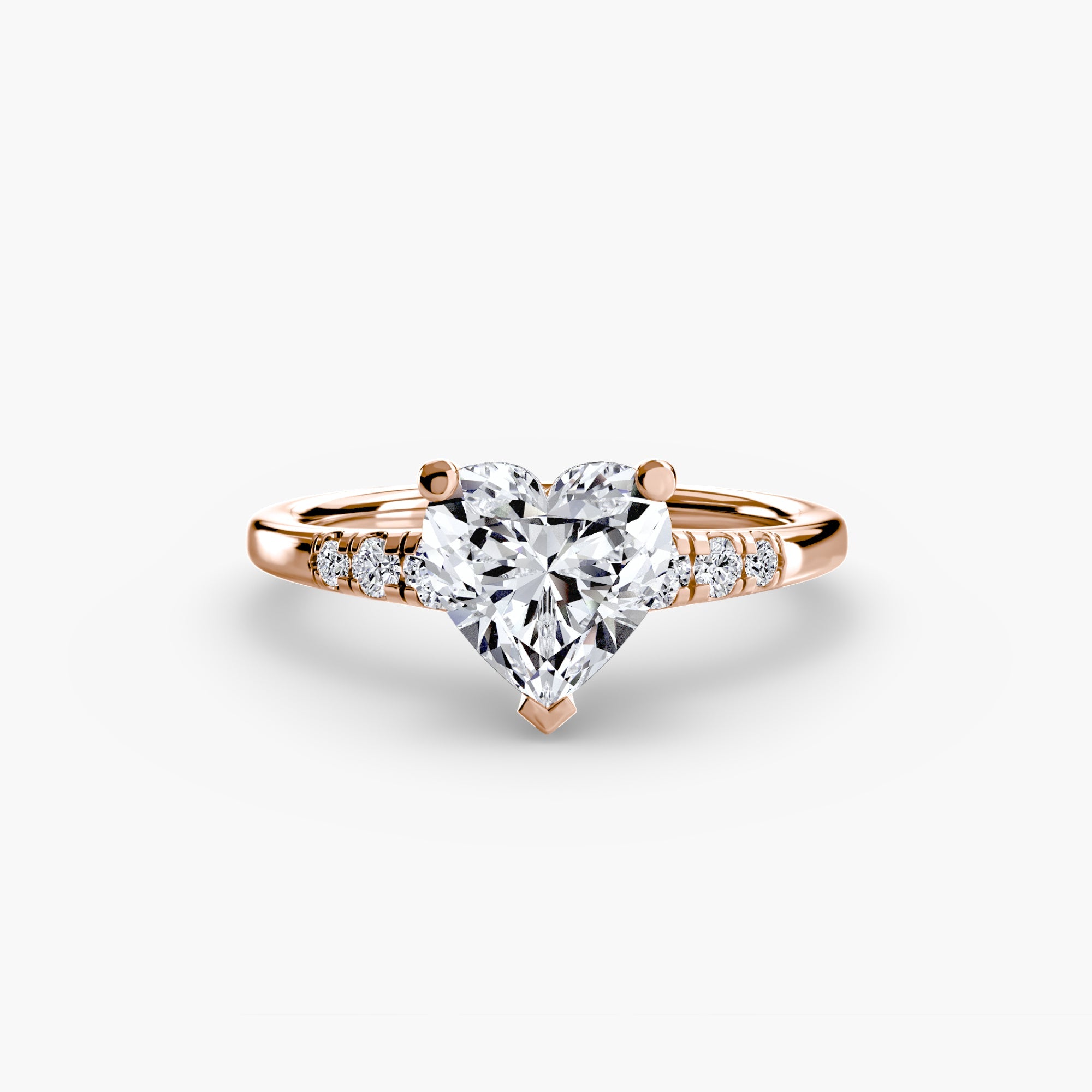 Solitaire with Shoulder Accents EclectiCarat