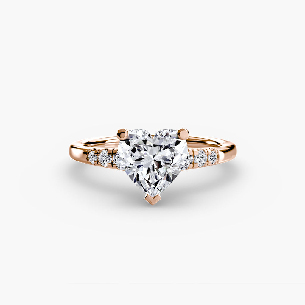 Solitaire with Shoulder Accents EclectiCarat