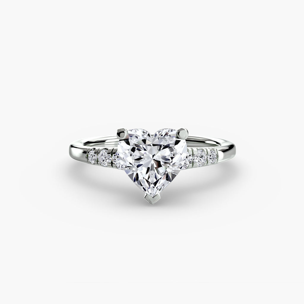 Solitaire with Shoulder Accents EclectiCarat