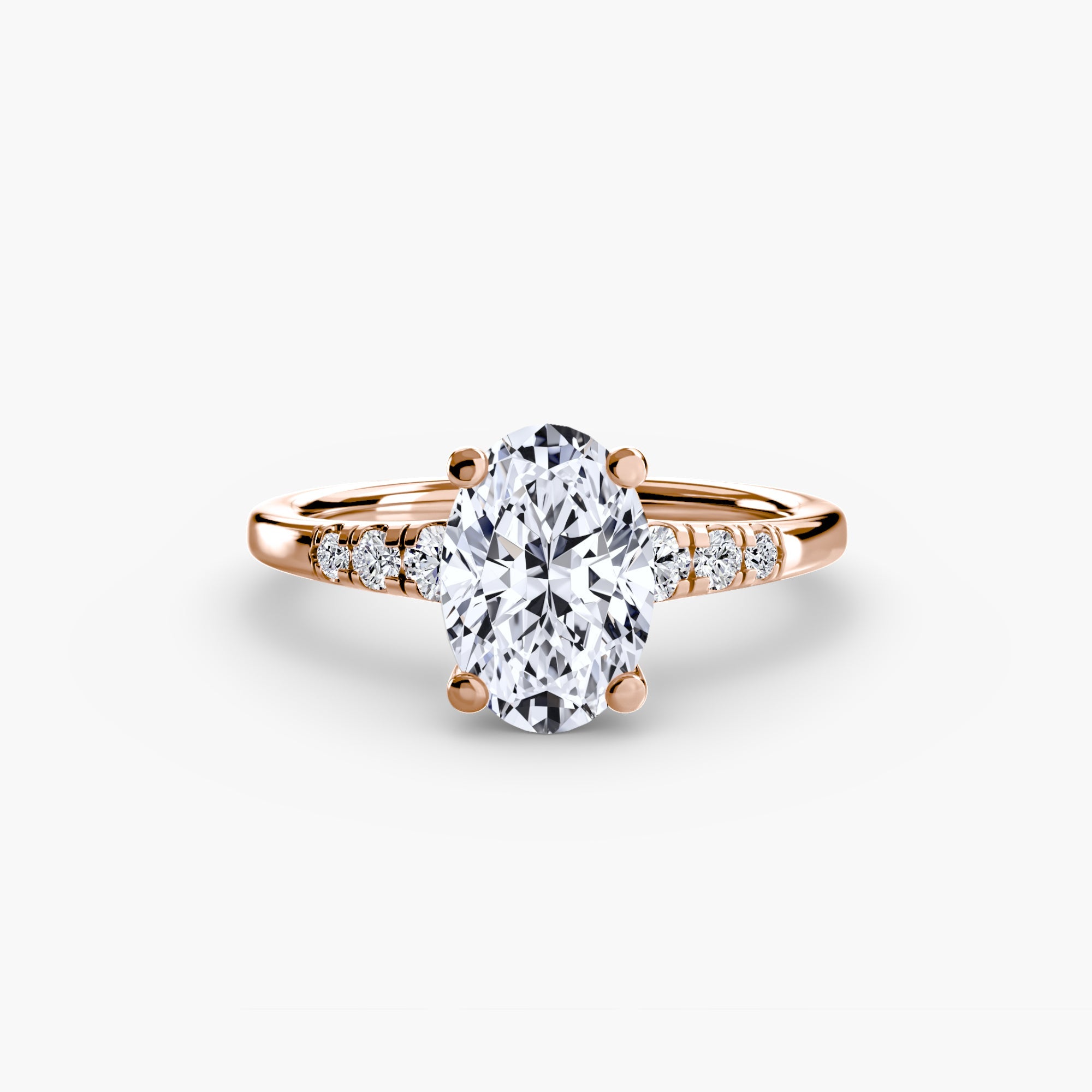 Solitaire with Shoulder Accents EclectiCarat