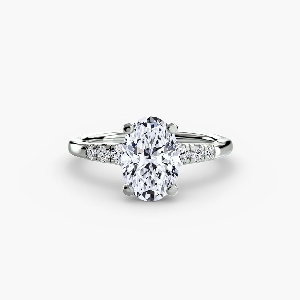 Solitaire with Shoulder Accents EclectiCarat