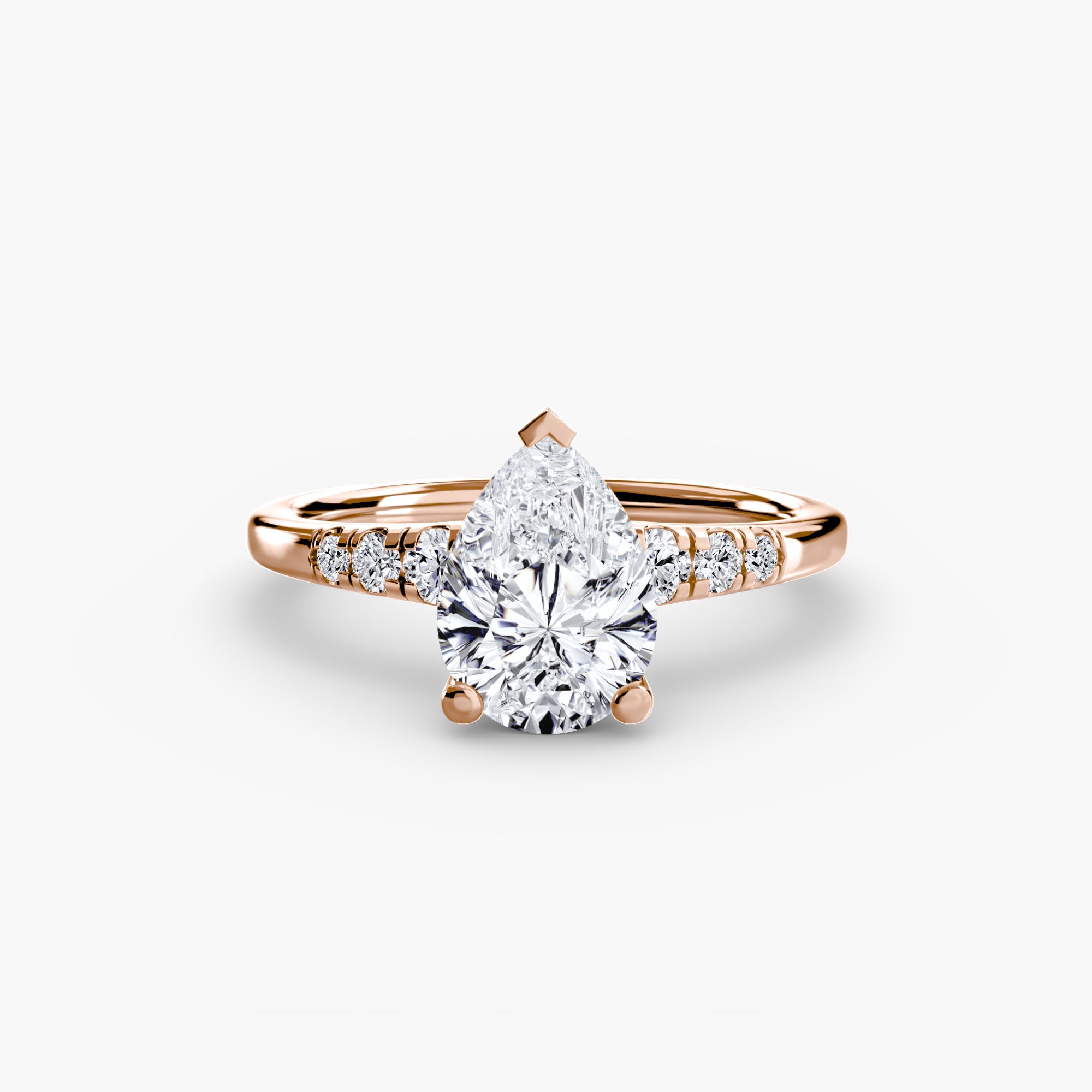 Solitaire with Shoulder Accents EclectiCarat