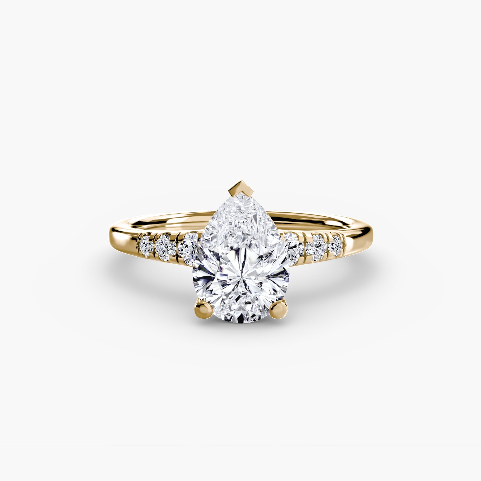 Solitaire with Shoulder Accents EclectiCarat