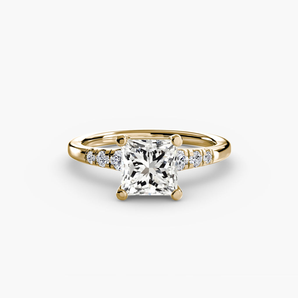 Solitaire with Shoulder Accents EclectiCarat