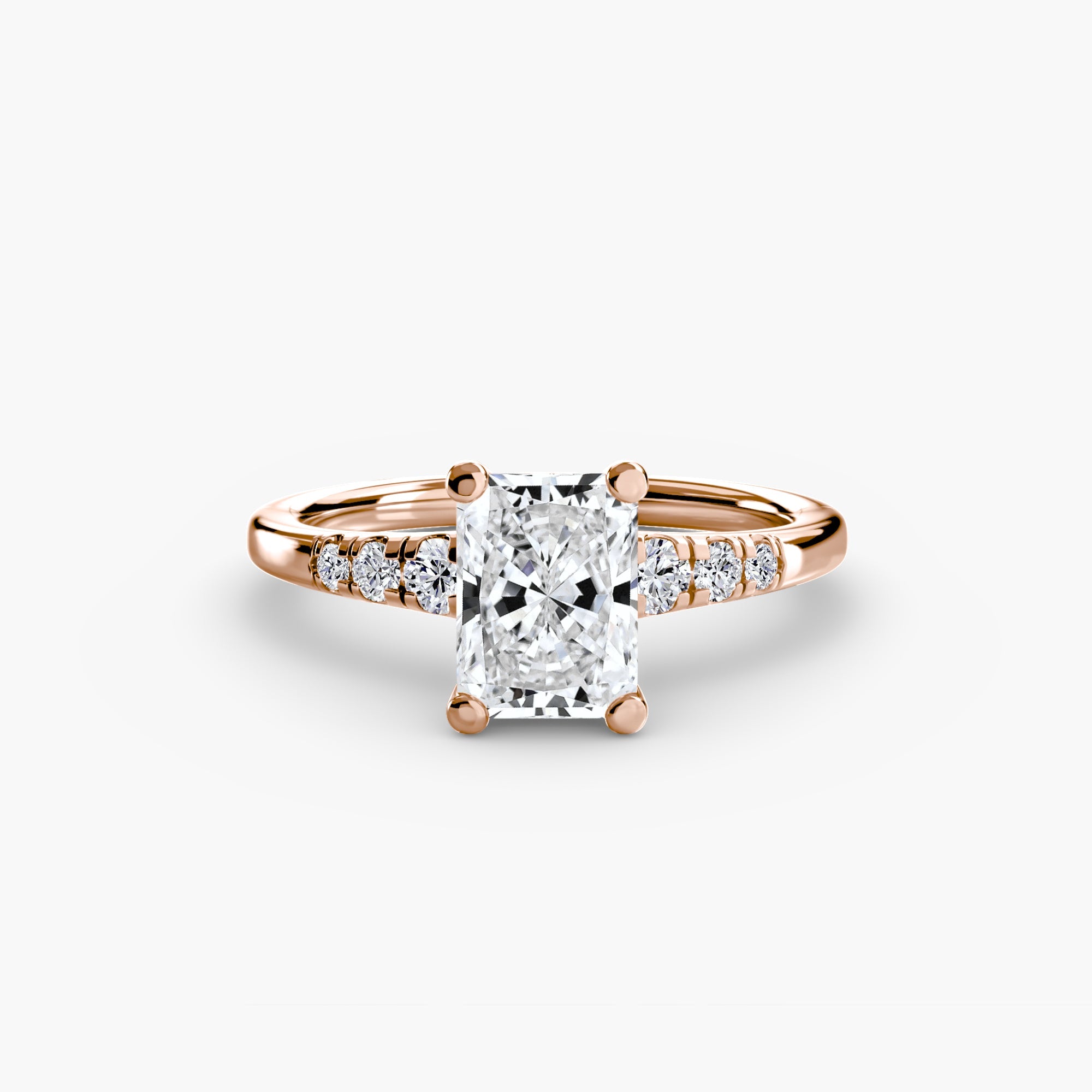 Solitaire with Shoulder Accents EclectiCarat