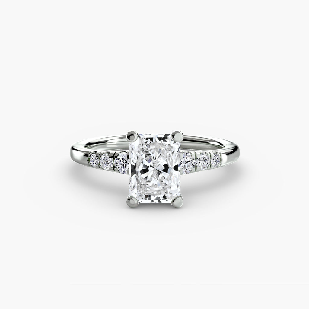 Solitaire with Shoulder Accents EclectiCarat