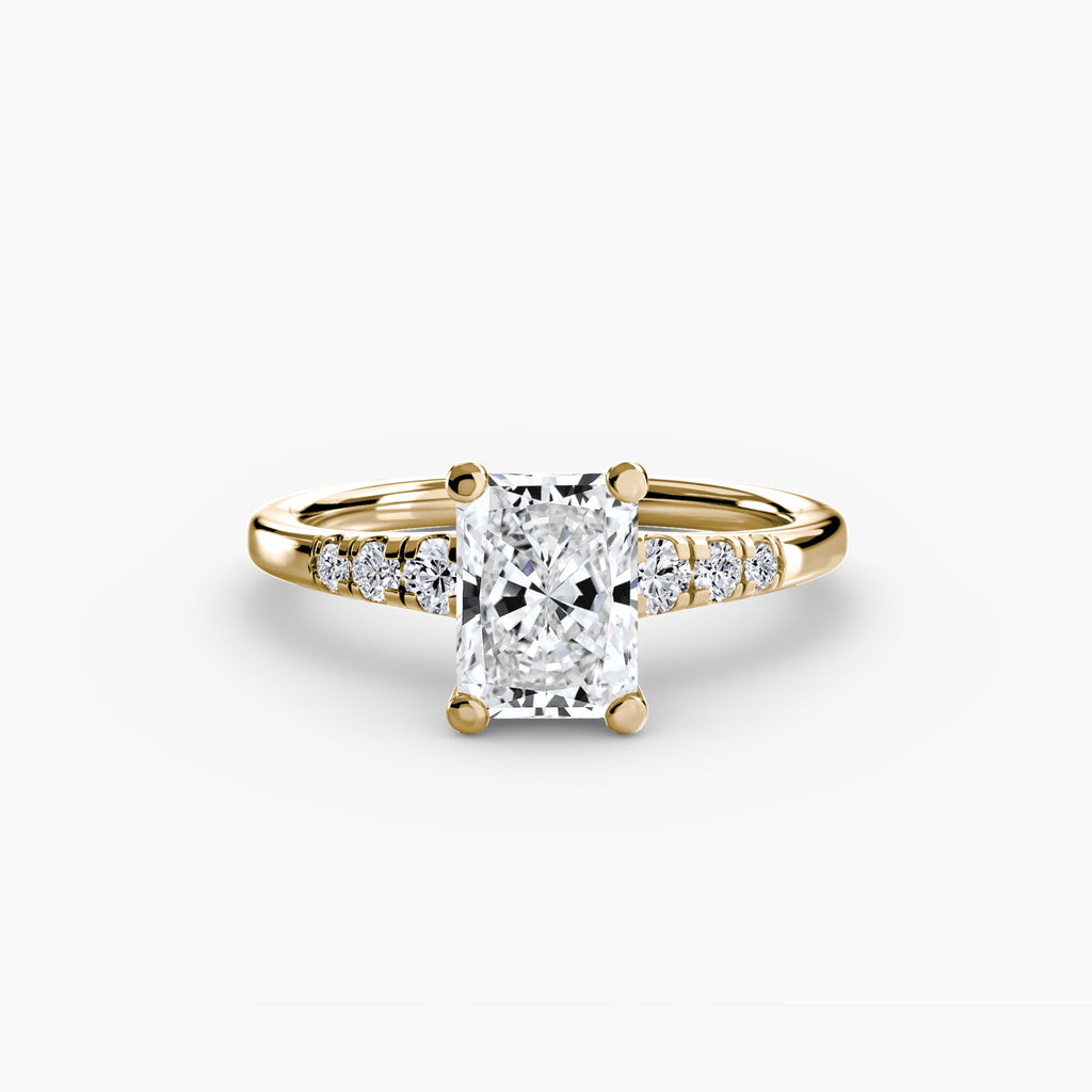 Solitaire with Shoulder Accents EclectiCarat