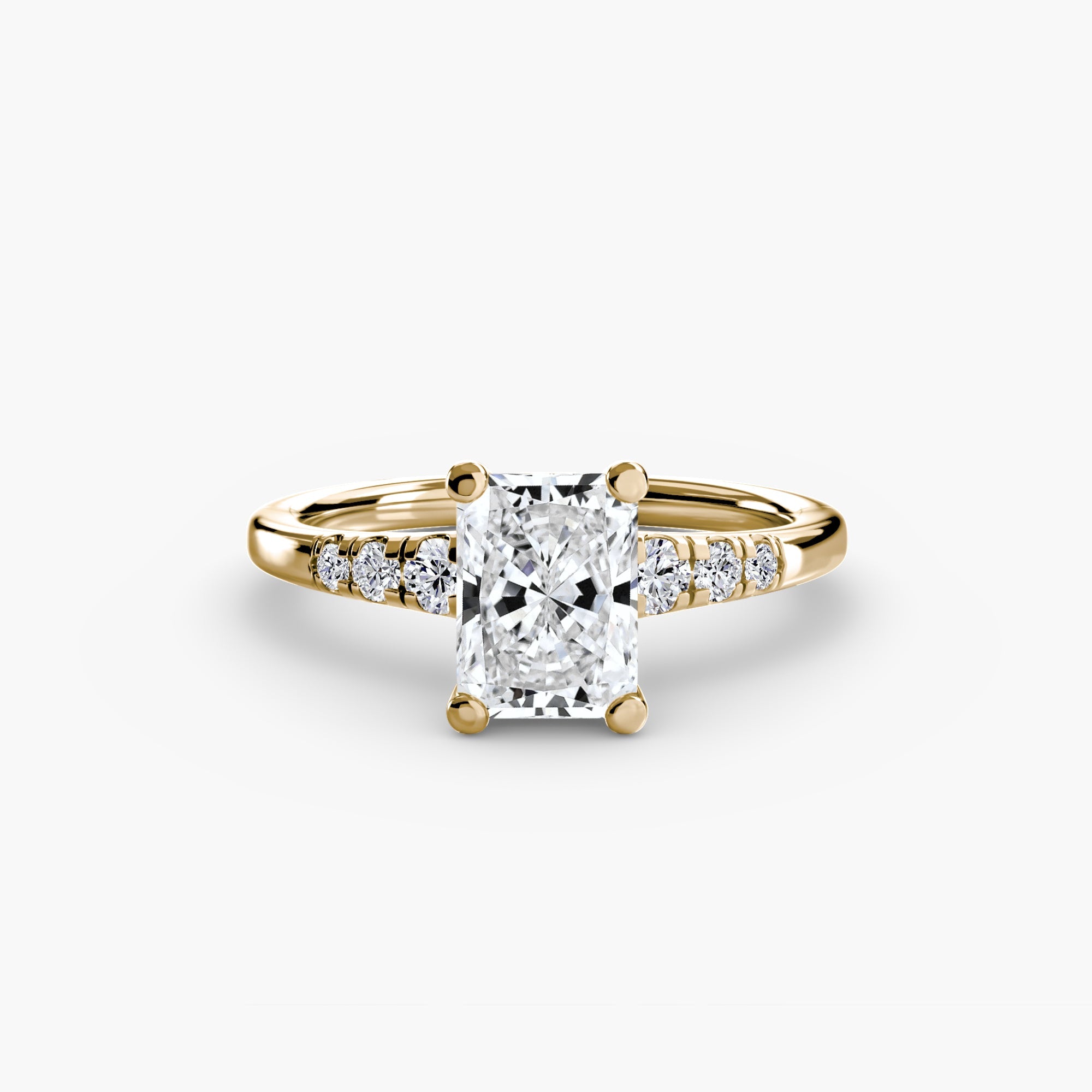 Solitaire with Shoulder Accents EclectiCarat