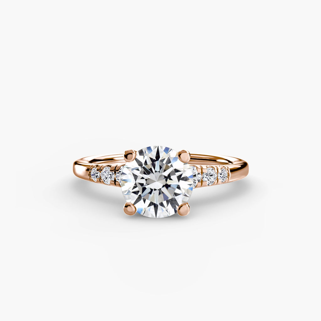 Solitaire with Shoulder Accents EclectiCarat