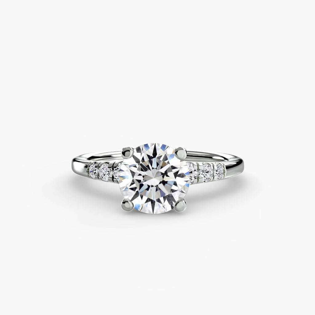 Solitaire with Shoulder Accents EclectiCarat