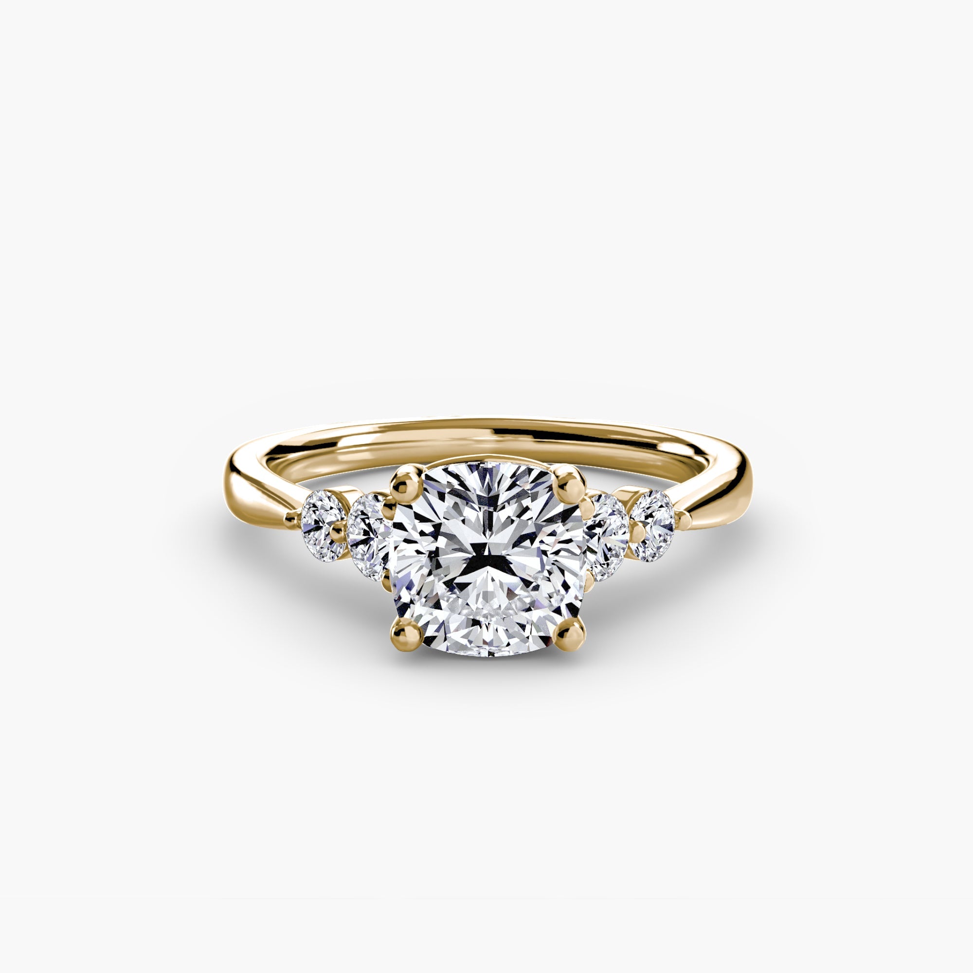 Solitaire with Shoulder Accents 2 EclectiCarat