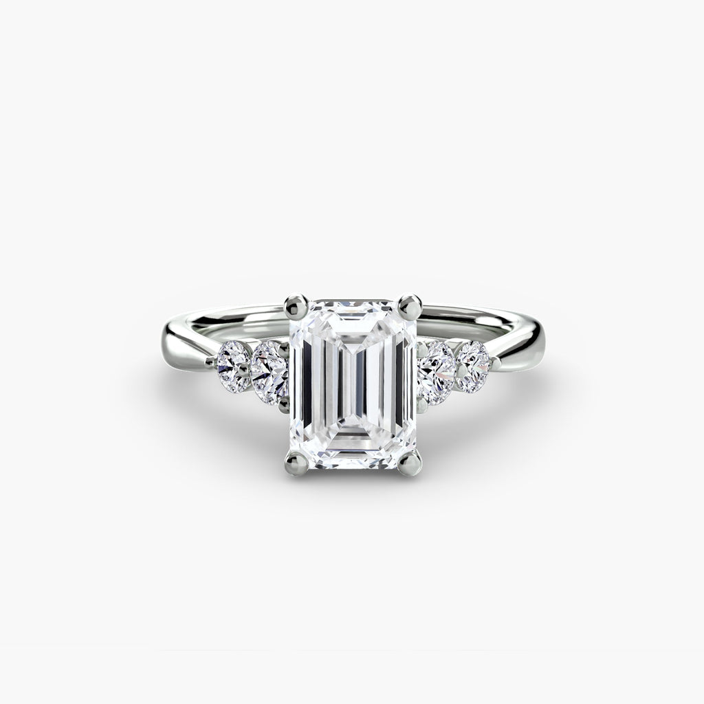 Solitaire with Shoulder Accents 2 EclectiCarat