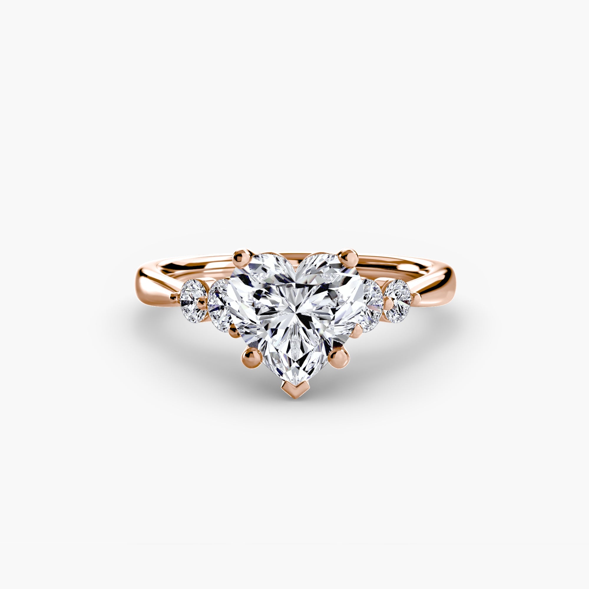 Solitaire with Shoulder Accents 2 EclectiCarat