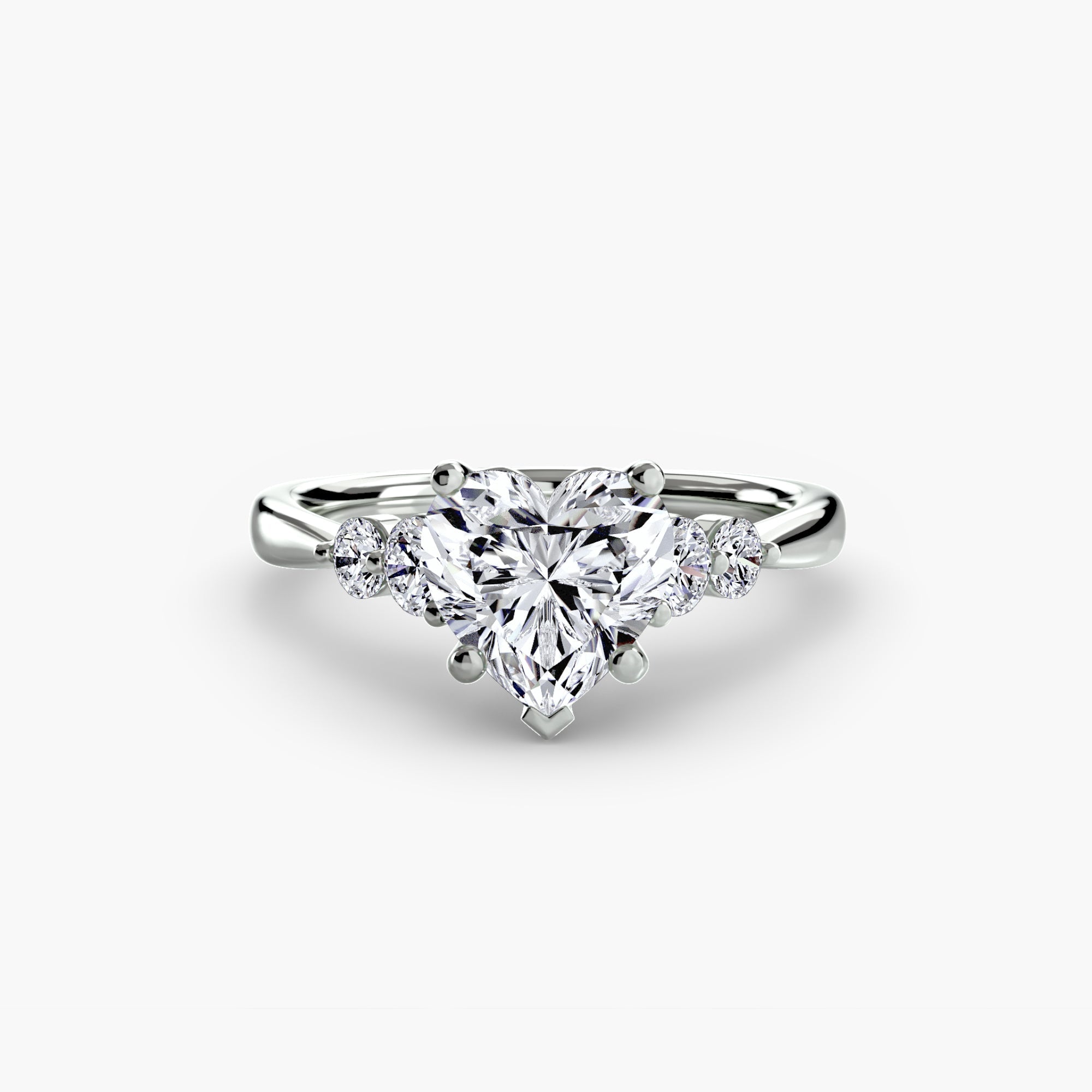Solitaire with Shoulder Accents 2 EclectiCarat