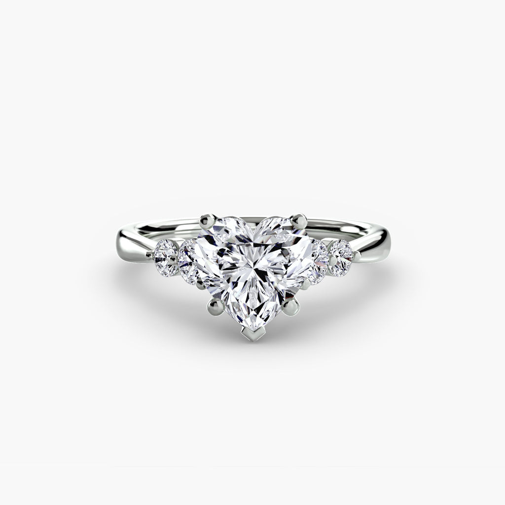 Solitaire with Shoulder Accents 2 EclectiCarat
