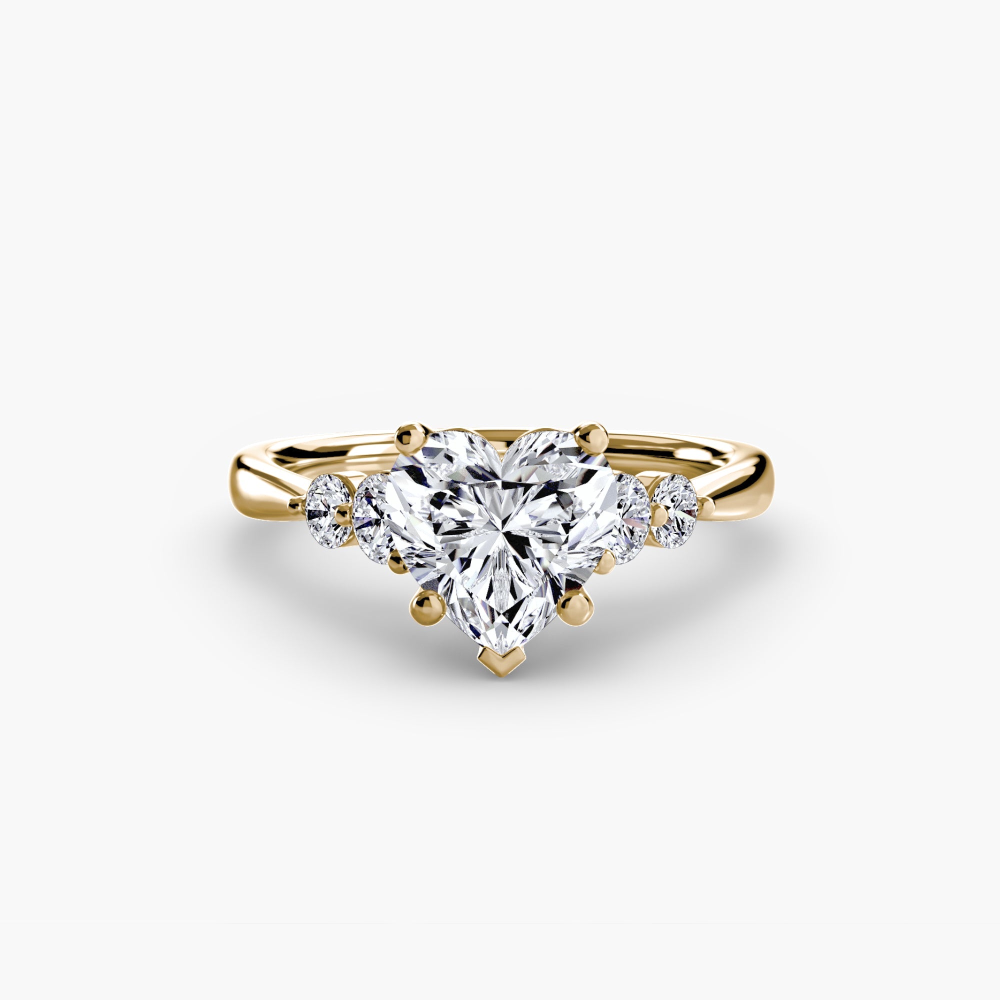 Solitaire with Shoulder Accents 2 EclectiCarat