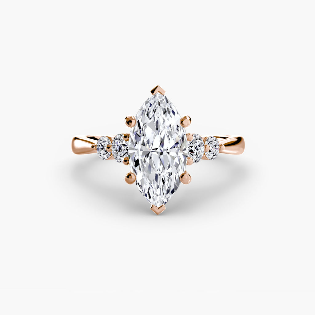 Solitaire with Shoulder Accents 2 EclectiCarat