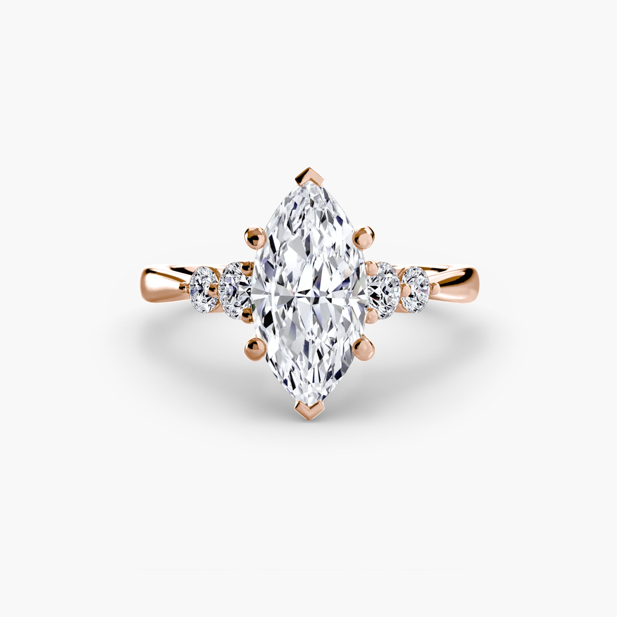 Solitaire with Shoulder Accents 2 EclectiCarat