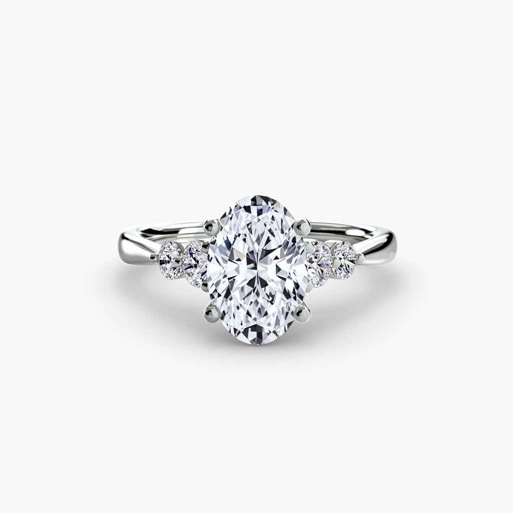 Solitaire with Shoulder Accents 2 EclectiCarat
