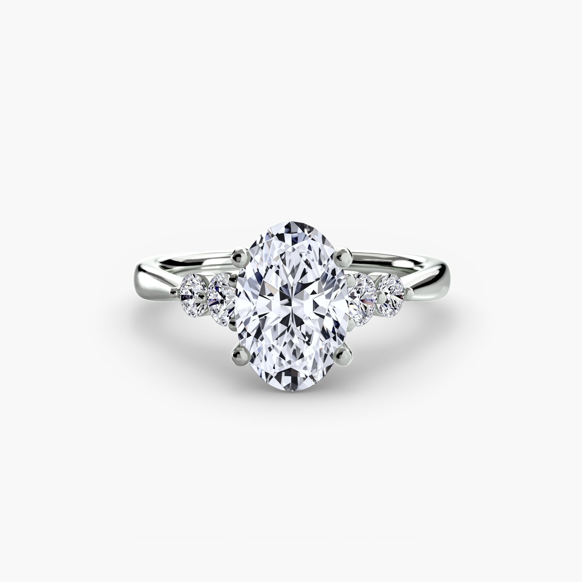 Solitaire with Shoulder Accents 2 EclectiCarat