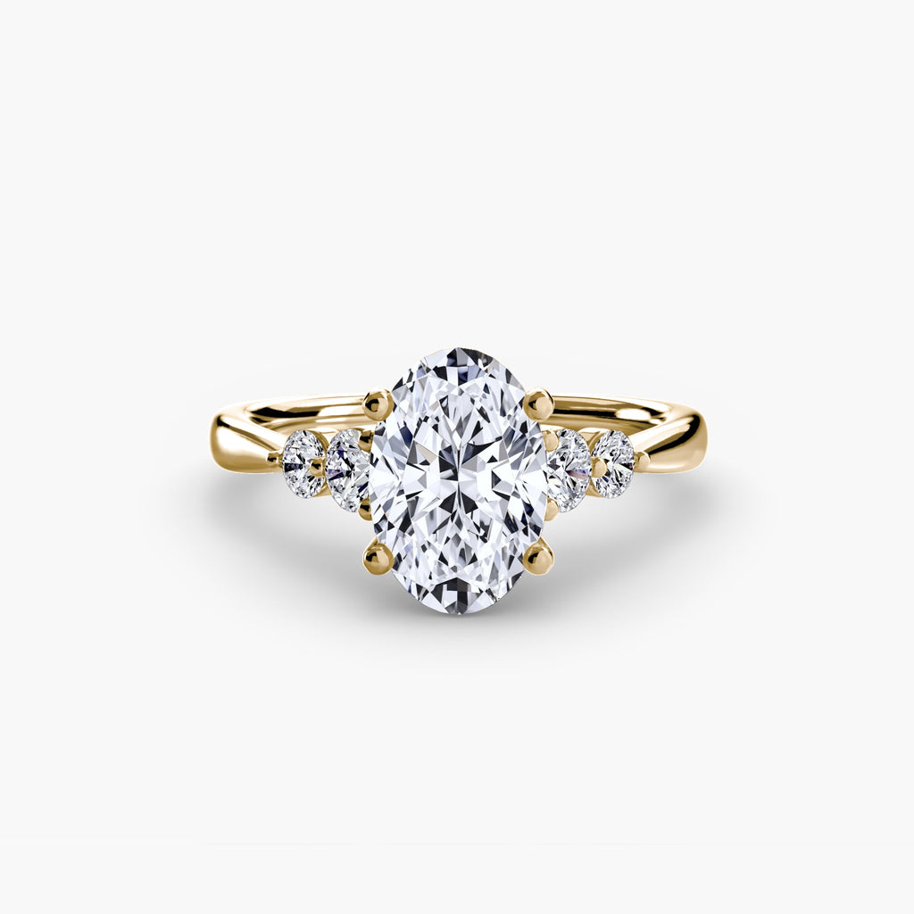 Solitaire with Shoulder Accents 2 EclectiCarat
