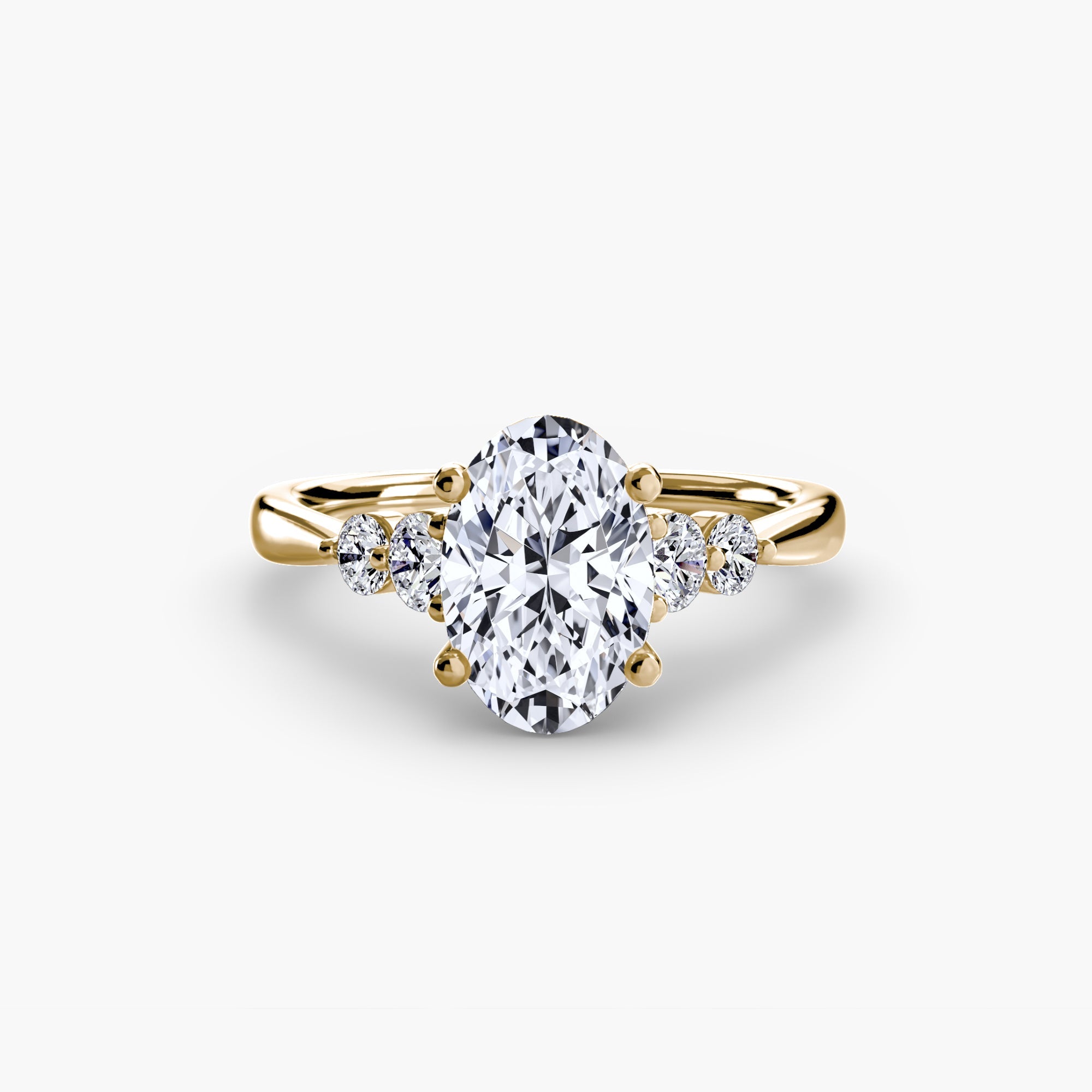 Solitaire with Shoulder Accents 2 EclectiCarat