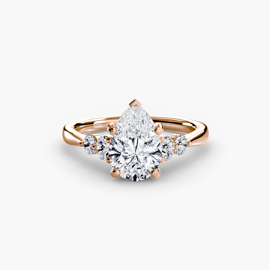 Solitaire with Shoulder Accents 2 EclectiCarat