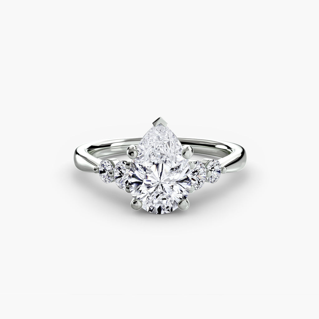 Solitaire with Shoulder Accents 2 EclectiCarat