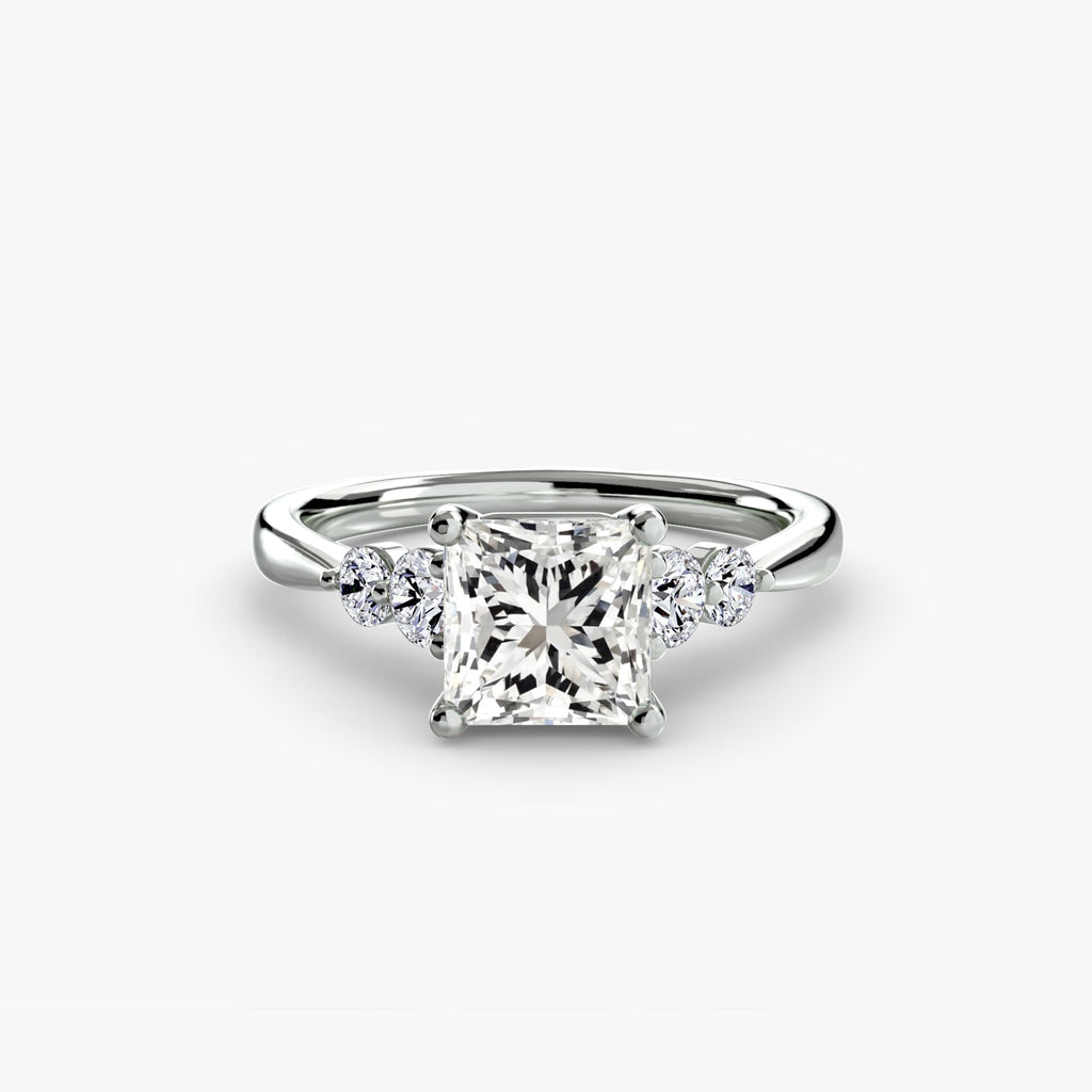 Solitaire with Shoulder Accents 2 EclectiCarat