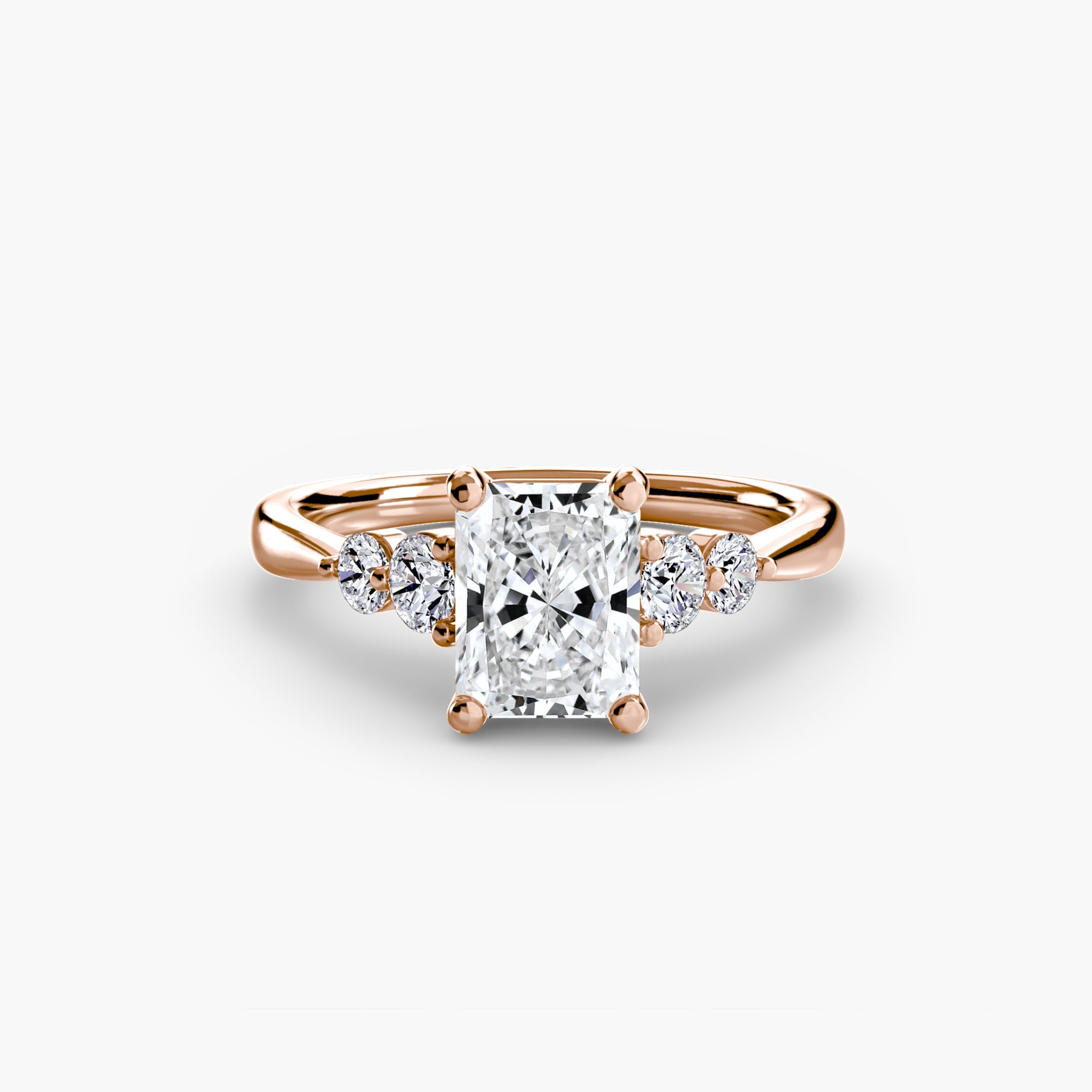Solitaire with Shoulder Accents 2 EclectiCarat