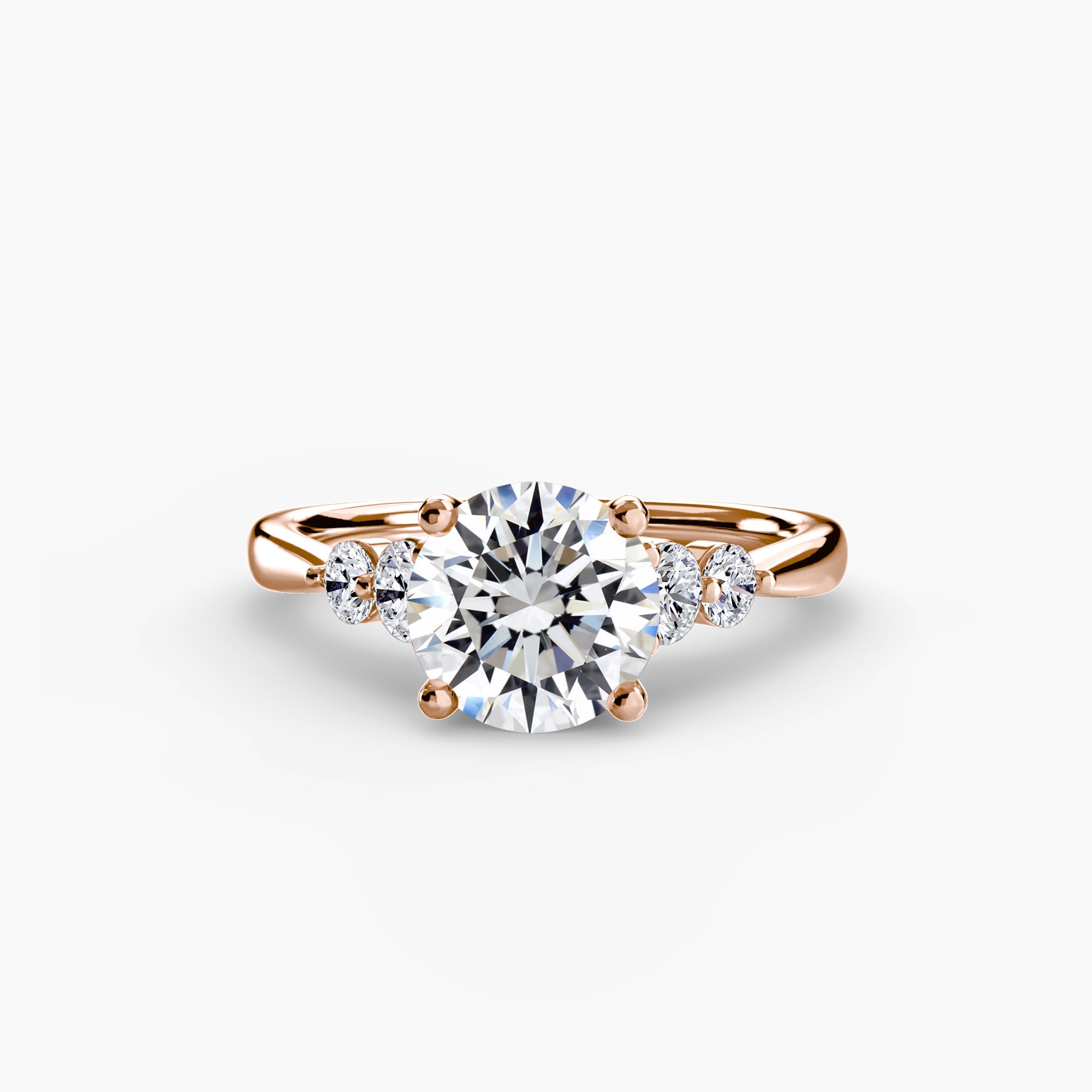 Solitaire with Shoulder Accents 2 EclectiCarat