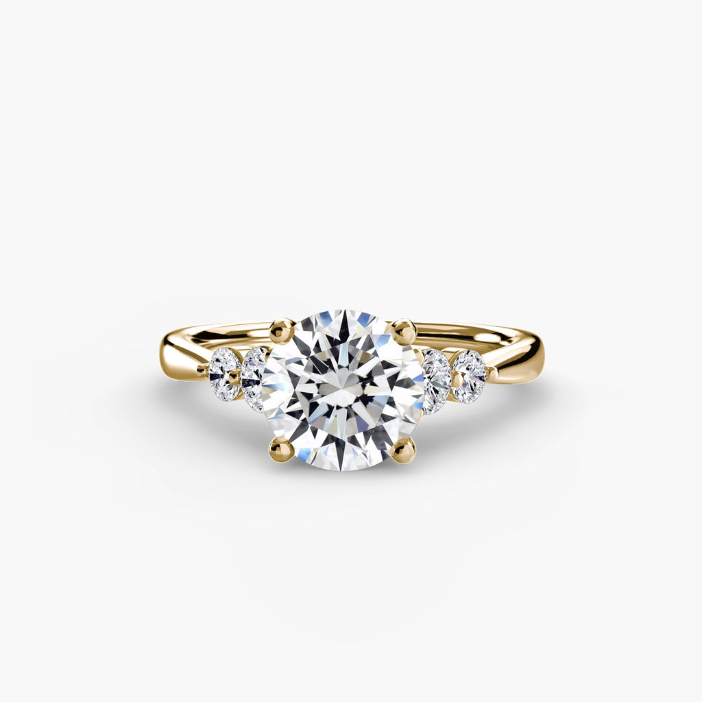 Solitaire with Shoulder Accents 2 EclectiCarat