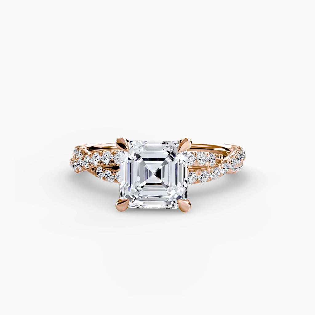 The Twisted Pavé Solitaire EclectiCarat