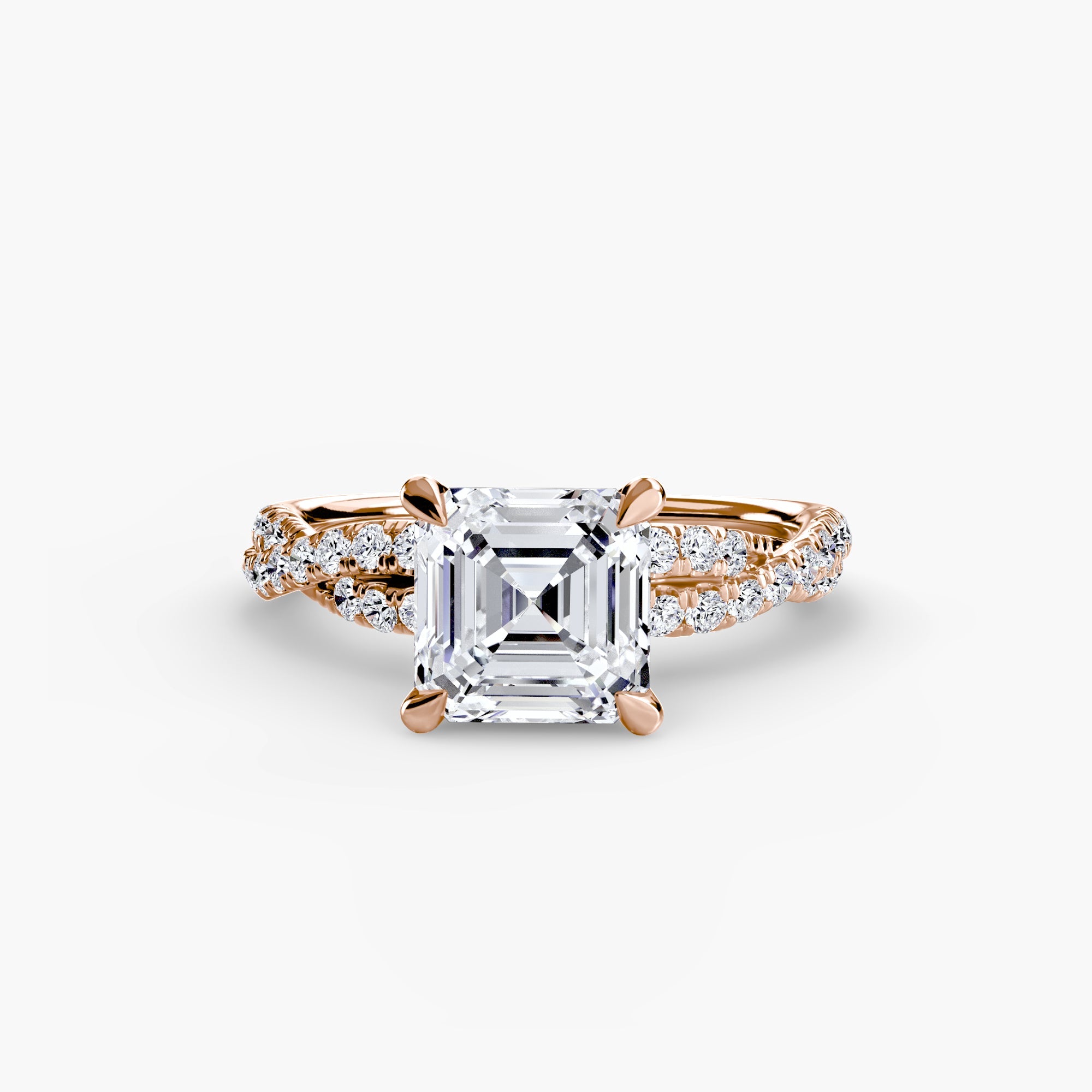 The Twisted Pavé Solitaire EclectiCarat