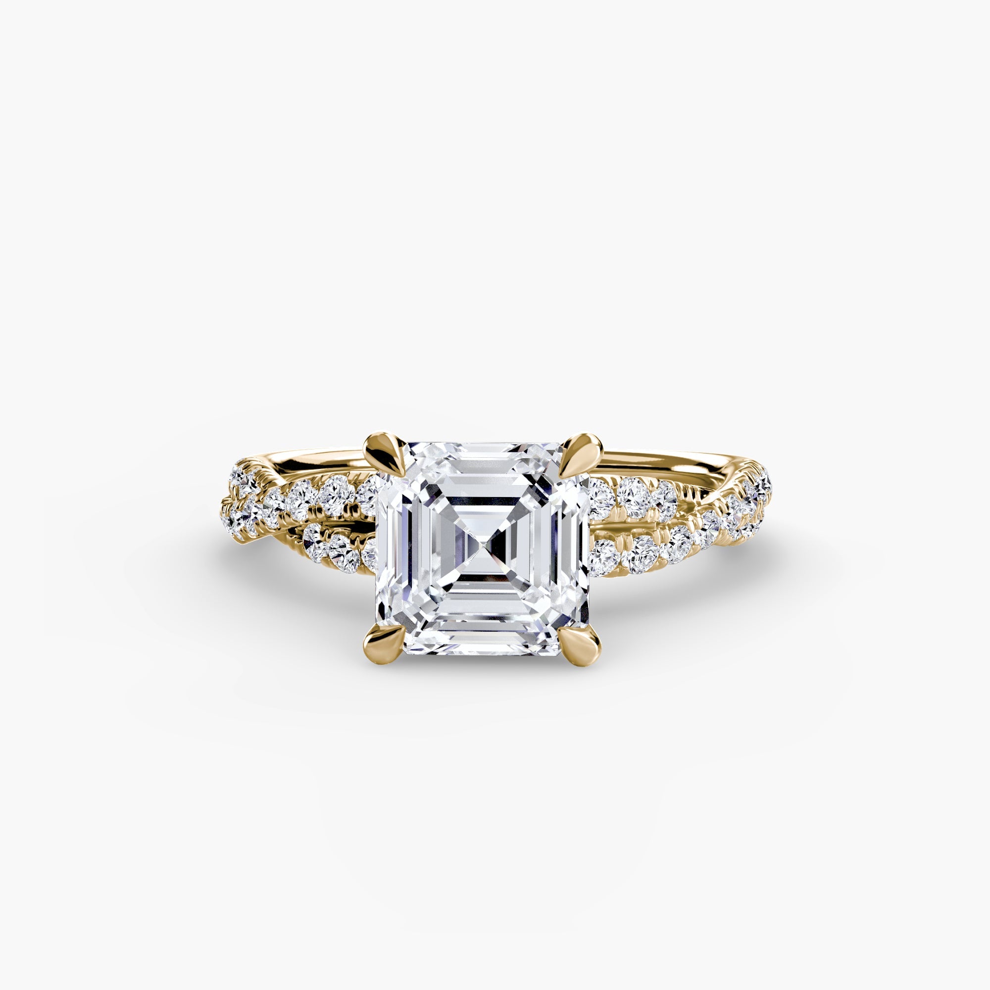 The Twisted Pavé Solitaire EclectiCarat
