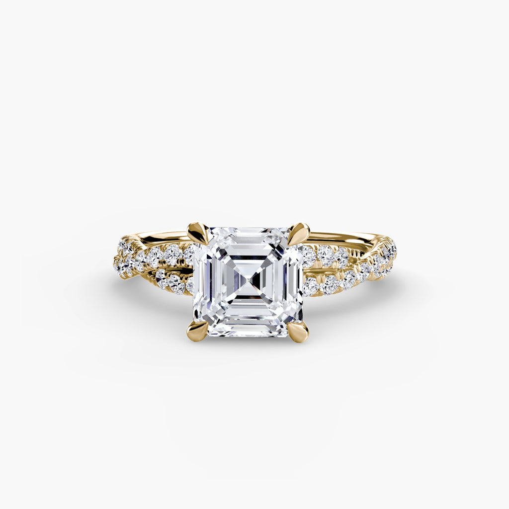 The Twisted Pavé Solitaire EclectiCarat