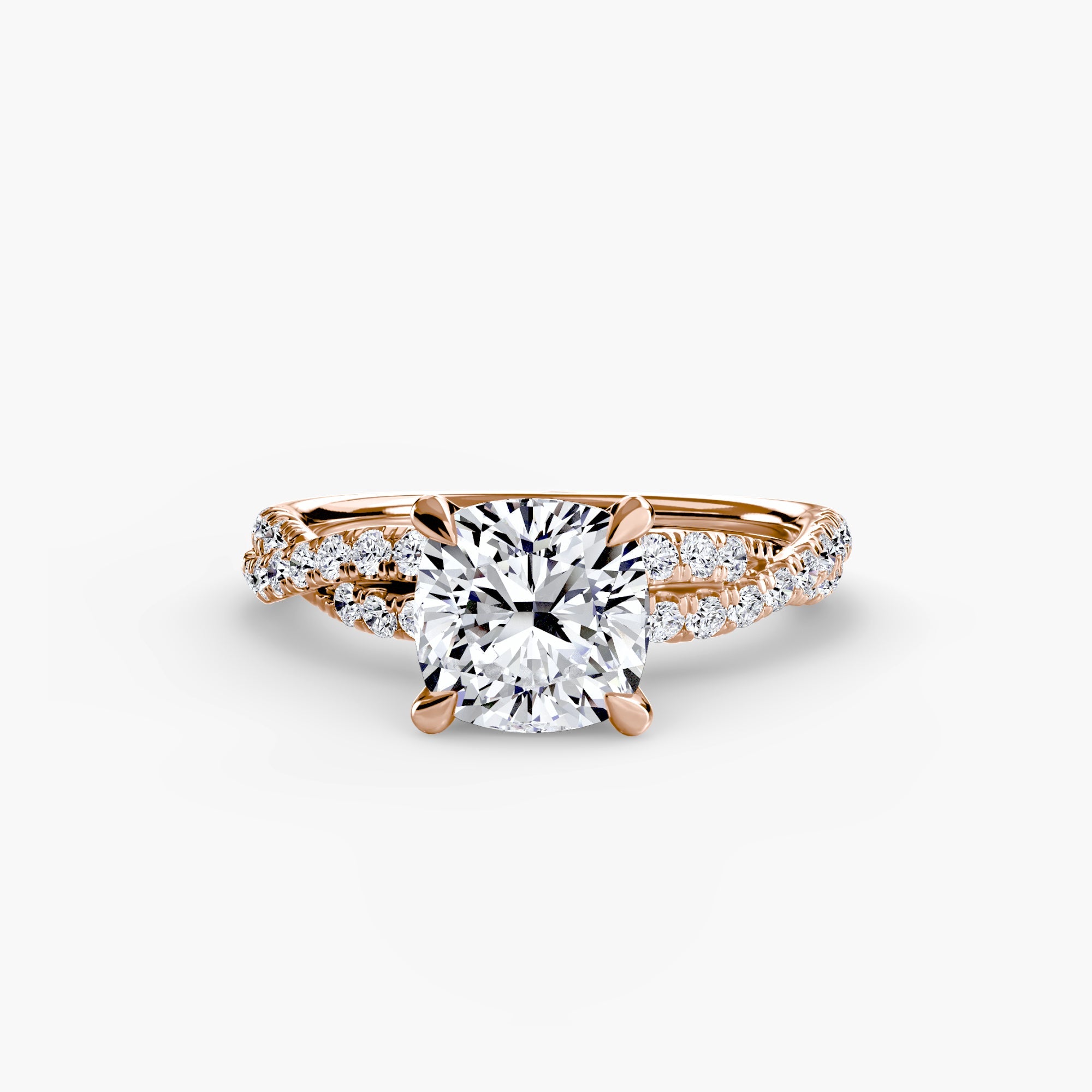 The Twisted Pavé Solitaire EclectiCarat